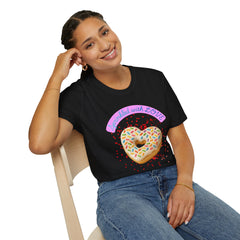 Sprinkled With Love Heart Donut Graphic Tee
