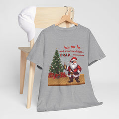 Santa “ho-ho-ho and a bottle of Rum…CRAP” Holiday Tee shirt