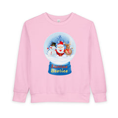 "Santa’s Besties" Snow Globe Holiday Toddler Sweatshirt