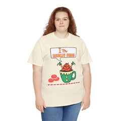 I'm Really Fine Tee — Cute Elf in a coffee cup Graphic T-Shirt