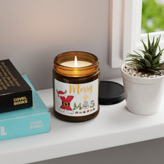 Xmas Scented Soy Candle (Multi-Size, Amber Jar)