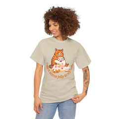 "I Want Some Jelly In My Belly"T-Shirt — Cute Cat Donut Design