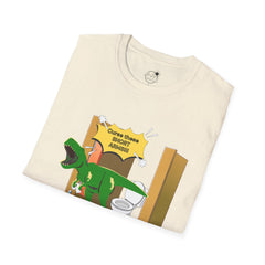 Funny Dinosaur Bathroom Humor T-Shirt