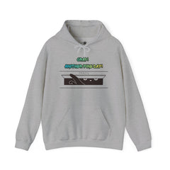 "Another Fine Day?" Cat Peeking Graphic Pullover Hoodie