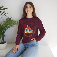 “Not All Family Members Walk on Two Feet” Pet-Loving Graphic Crewneck Sweatshirt