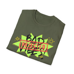 Bad Vibes Rejected T-Shirt — Neon Streetwear Graphic Tee