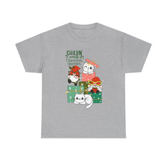Christmas Cats T-Shirt — Cute Holiday Kitty Gift Tee (Chillin’ with My Felines)
