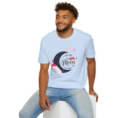 Love You to the Moon T-Shirt – Romantic Moon & Hearts Tee