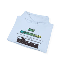 "Another Fine Day?" Cat Peeking Graphic Pullover Hoodie