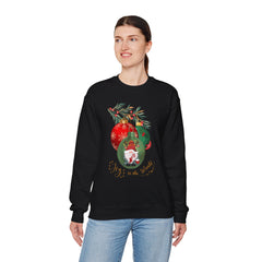 "Joy to the World" Holiday Knome Pullover Ornament Crewneck Sweatshirt