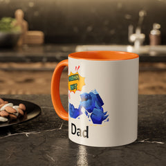 Dad Coffee Mug — "Crushin' SH!t" Blue Rock Gamer Mug (11oz & 15oz)