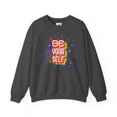 Be Yourself Rainbow Crewneck Sweatshirt