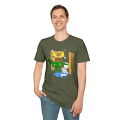 Funny Dinosaur Bathroom Humor T-Shirt