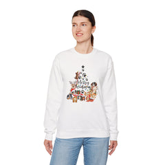Merry Woofmas Christmas Tree Crewneck Sweatshirt