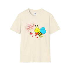 Valentine Bee T-Shirt — "Be My Valentine?" Cute Bee Hearts Tee