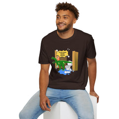 Funny Dinosaur Bathroom Humor T-Shirt