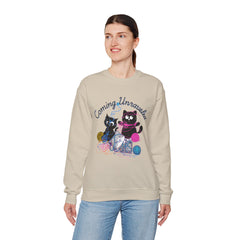 Cute Kittens with Yarn Coming Unraveled Cat Crewneck Sweatshirt