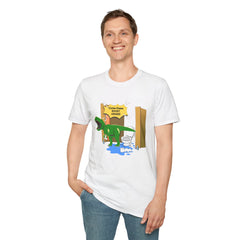 Funny Dinosaur Bathroom Humor T-Shirt