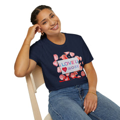 I Love U Most Floral T-Shirt — Romantic Valentine’s Day Tee