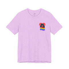 Pride Heart Pocket Tee — Rainbow LGBTQ+ Short Sleeve T-Shirt
