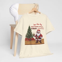 Santa “ho-ho-ho and a bottle of Rum…CRAP” Holiday Tee shirt