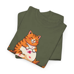 "I Want Some Jelly In My Belly"T-Shirt — Cute Cat Donut Design