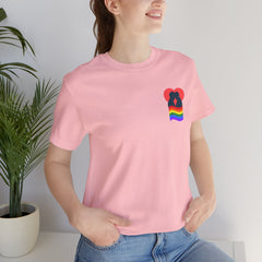 Pride Heart Pocket Tee — Rainbow LGBTQ+ Short Sleeve T-Shirt