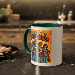 Nurses Are Superheroes Coffee Mug — Colorful 11oz/15oz Gift for Nurses