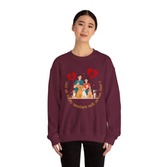 “Not All Family Members Walk on Two Feet” Pet-Loving Graphic Crewneck Sweatshirt