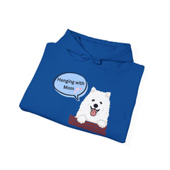 "Hanging with Mom" Cute Dog Graphic Pullover Hoodie