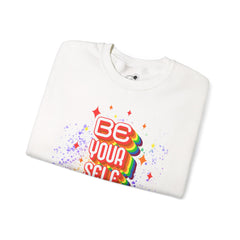 Be Yourself Rainbow Crewneck Sweatshirt