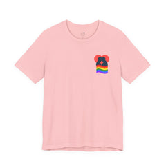 Pride Heart Pocket Tee — Rainbow LGBTQ+ Short Sleeve T-Shirt