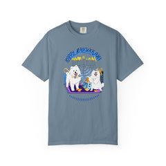 Hanukkah Dog T-Shirt — Cute Menorah & Dreidel Holiday Tee