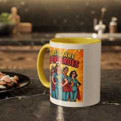 Nurses Are Superheroes Coffee Mug — Colorful 11oz/15oz Gift for Nurses
