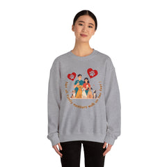 “Not All Family Members Walk on Two Feet” Pet-Loving Graphic Crewneck Sweatshirt