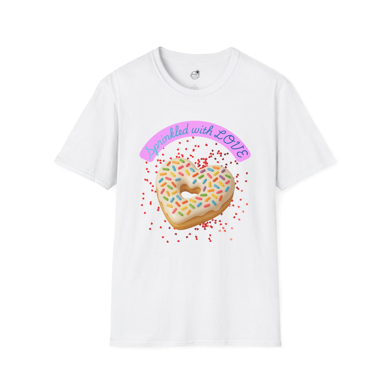 Sprinkled With Love Heart Donut Graphic Tee