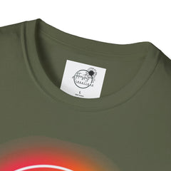 Rainbow Lips T-Shirt — Pride LGBT Neon Circle Graphic Tee