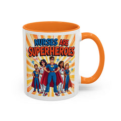 Nurses Are Superheroes Coffee Mug M/F — Colorful 11oz/15oz Gift