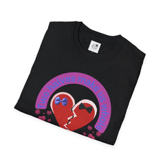 Two Halves Make Us Whole Broken Heart T-Shirt — Cute Split-Heart Couple Tee