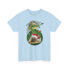 Christmas Pug Ornament and Mistletoe T-Shirt