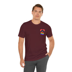 Pride Heart Tee 1— Rainbow Heart Graphic T-Shirt