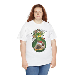 Christmas Pug Ornament and Mistletoe T-Shirt