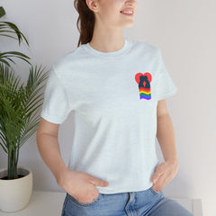 Pride Heart Pocket Tee — Rainbow LGBTQ+ Short Sleeve T-Shirt