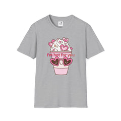 I'm Hot For You Coffee Cup Tee — Cute Valentine's Day Graphic T-Shirt