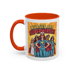 Nurses Are Superheroes Coffee Mug — Colorful 11oz/15oz Gift for Nurses