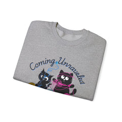 Cute Kittens with Yarn Coming Unraveled Cat Crewneck Sweatshirt