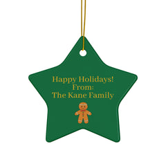 Teacher Power Ceramic Ornament — Double-Sided Teacher Appreciation Holiday Gift