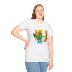 Funny Dinosaur Bathroom Humor T-Shirt
