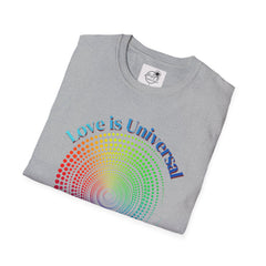 Love Is Universal T-Shirt — Rainbow Spiral Pride Tee