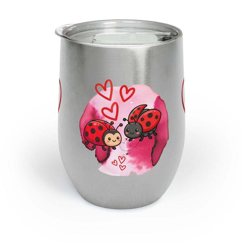 Lady Bugs in Love Chill Wine Tumbler